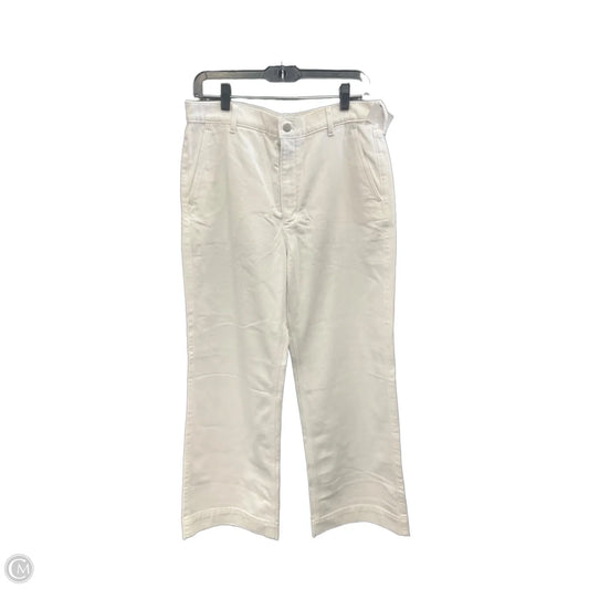 Jeans Wide Leg By J. Crew In White Denim, Size: 10