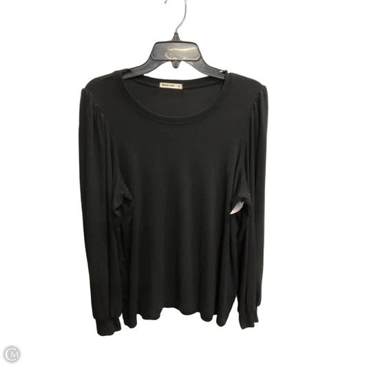 Top Long Sleeve Basic By Marine Layer In Black, Size: Xl