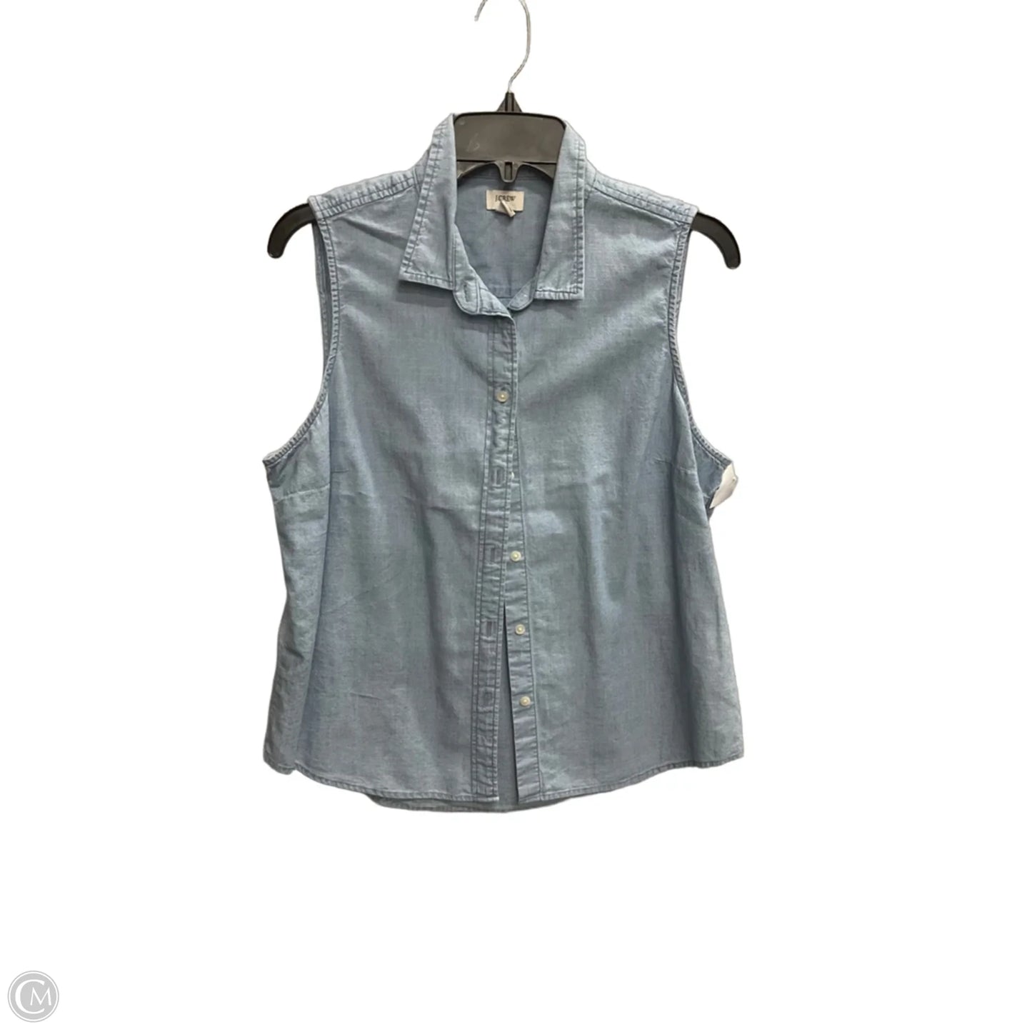 Top Sleeveless By J. Crew In Blue, Size: L