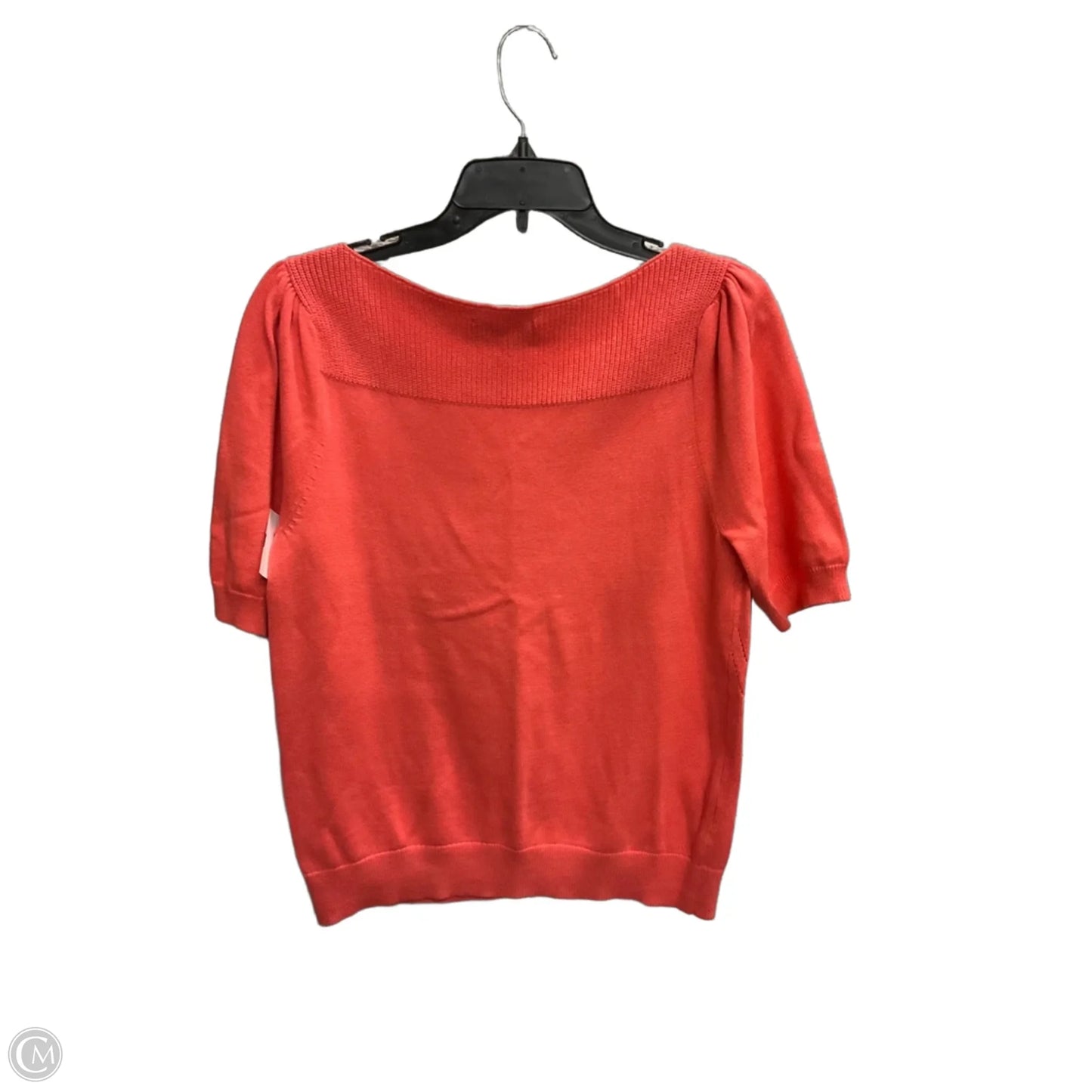 Sweater Short Sleeve By Loft In Pink, Size: L