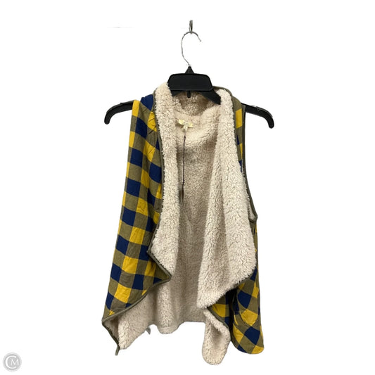 Vest Puffer & Quilted By Kori America In Yellow, Size: L