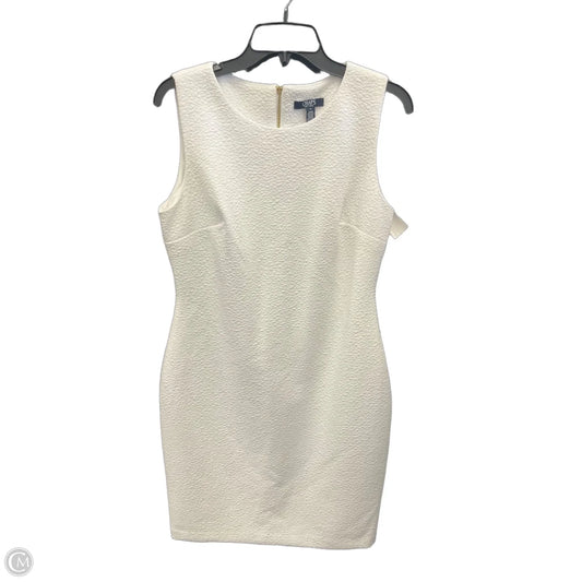Dress Casual Midi By Chaps In White, Size: 14