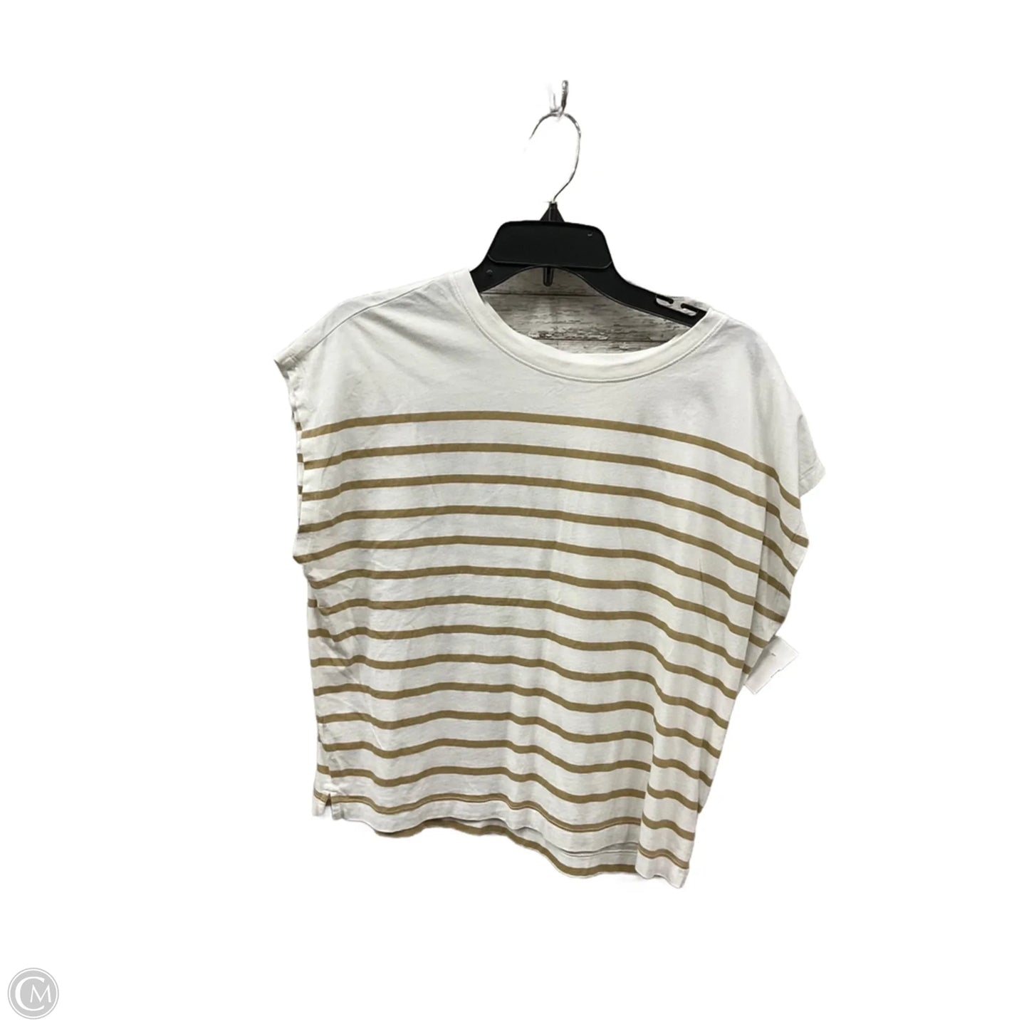 Top Short Sleeve By Loft In White, Size: M