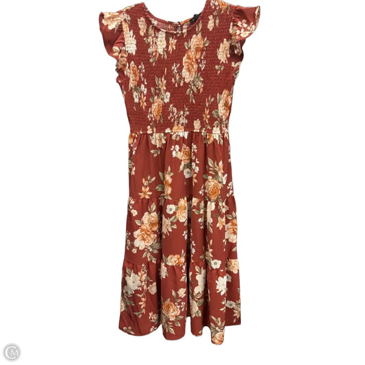 Dress Casual Maxi By Blu Pepper In Orange, Size: M