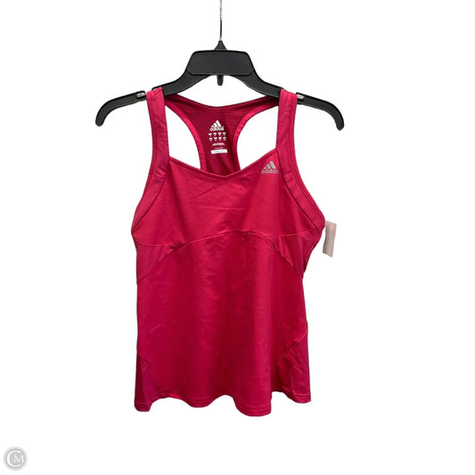 Athletic Tank Top By Adidas In Pink, Size: M