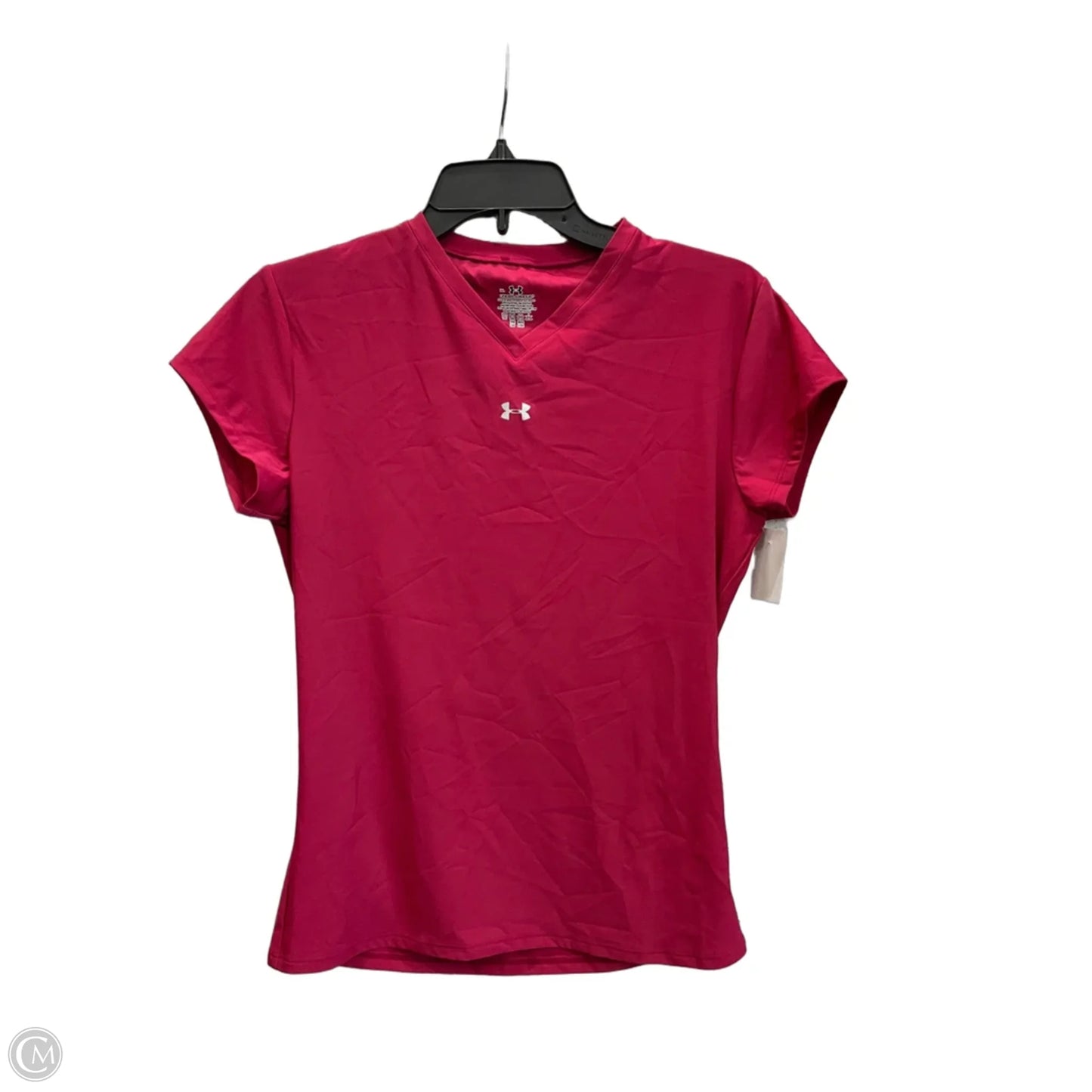 Athletic Top Short Sleeve By Under Armour In Pink, Size: Xl