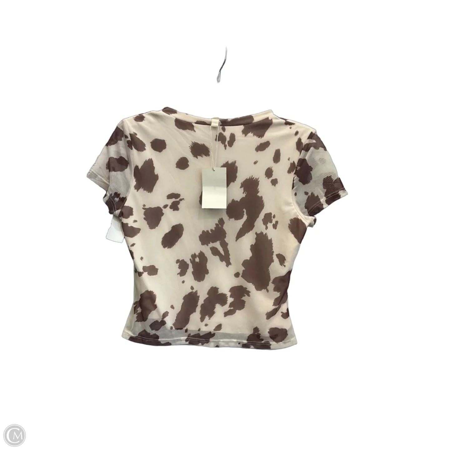 Top Short Sleeve By See You Monday In Cream, Size: Xl