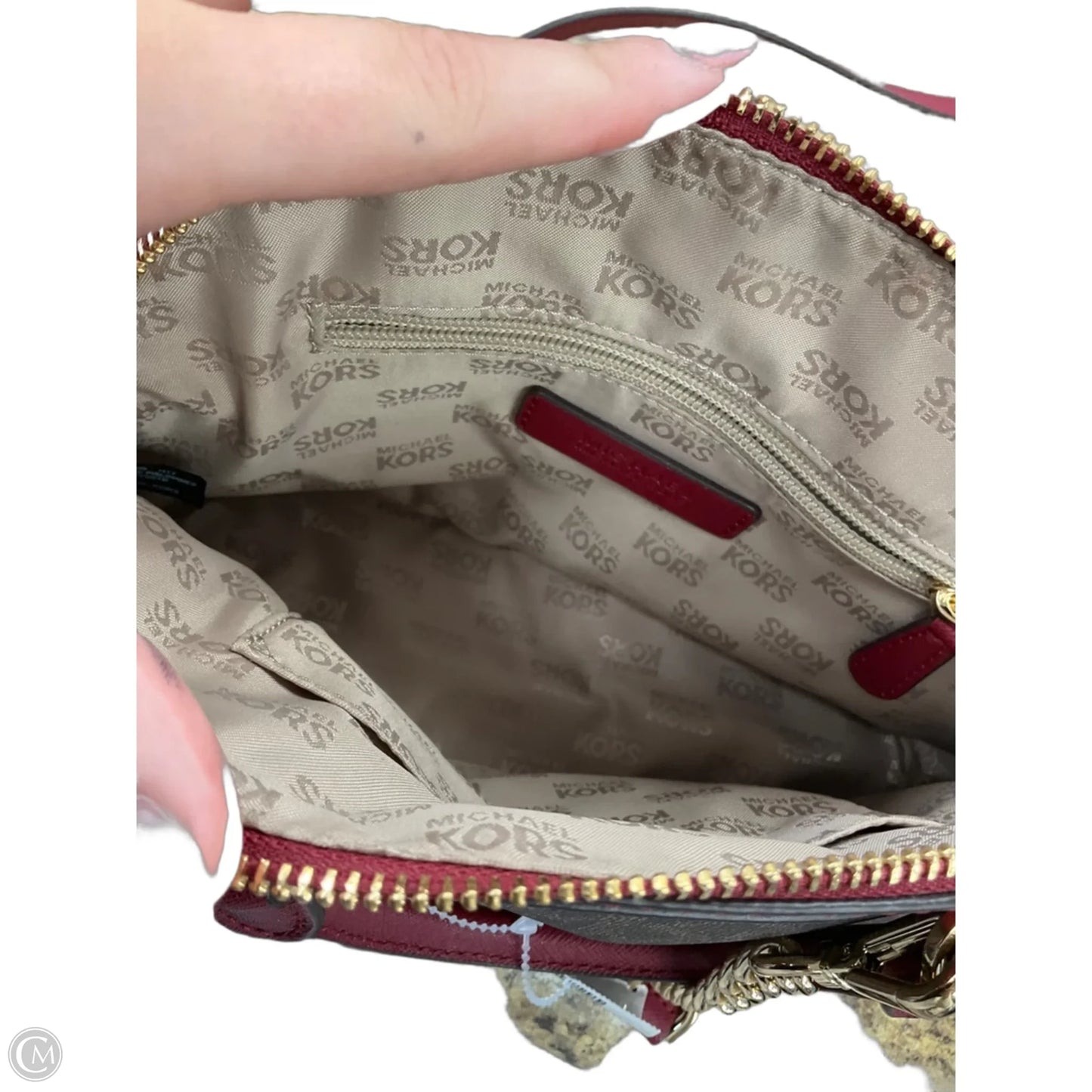 Crossbody Designer By Michael Kors, Size: Medium