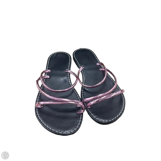 Sandals Flats By Clothes Mentor In Pink, Size: 6