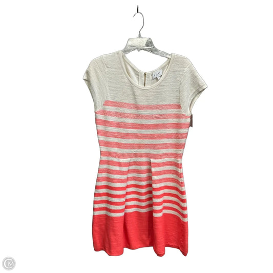 Dress Designer By Milly In Orange & White, Size: M