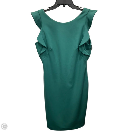 Dress Casual Midi By Calvin Klein In Green, Size: 10