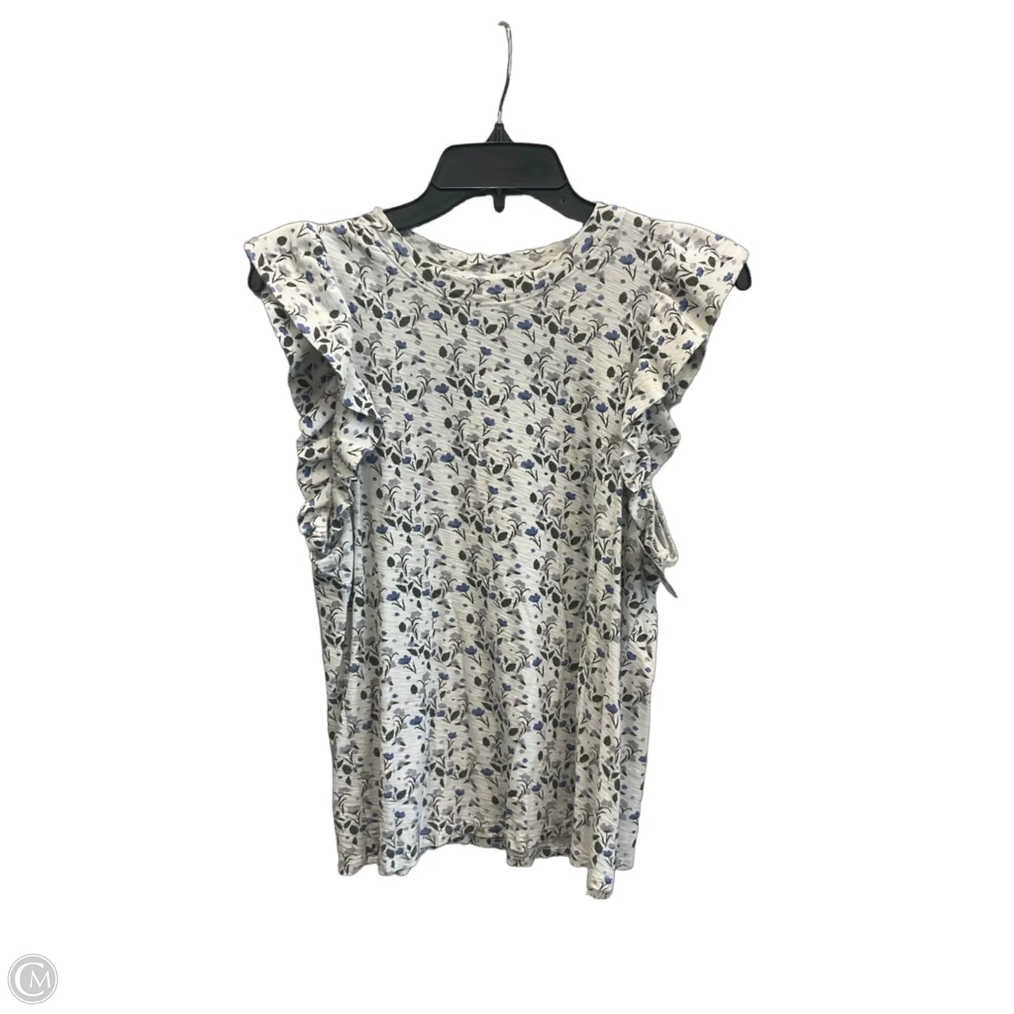 Top Short Sleeve By Nation In White, Size: M