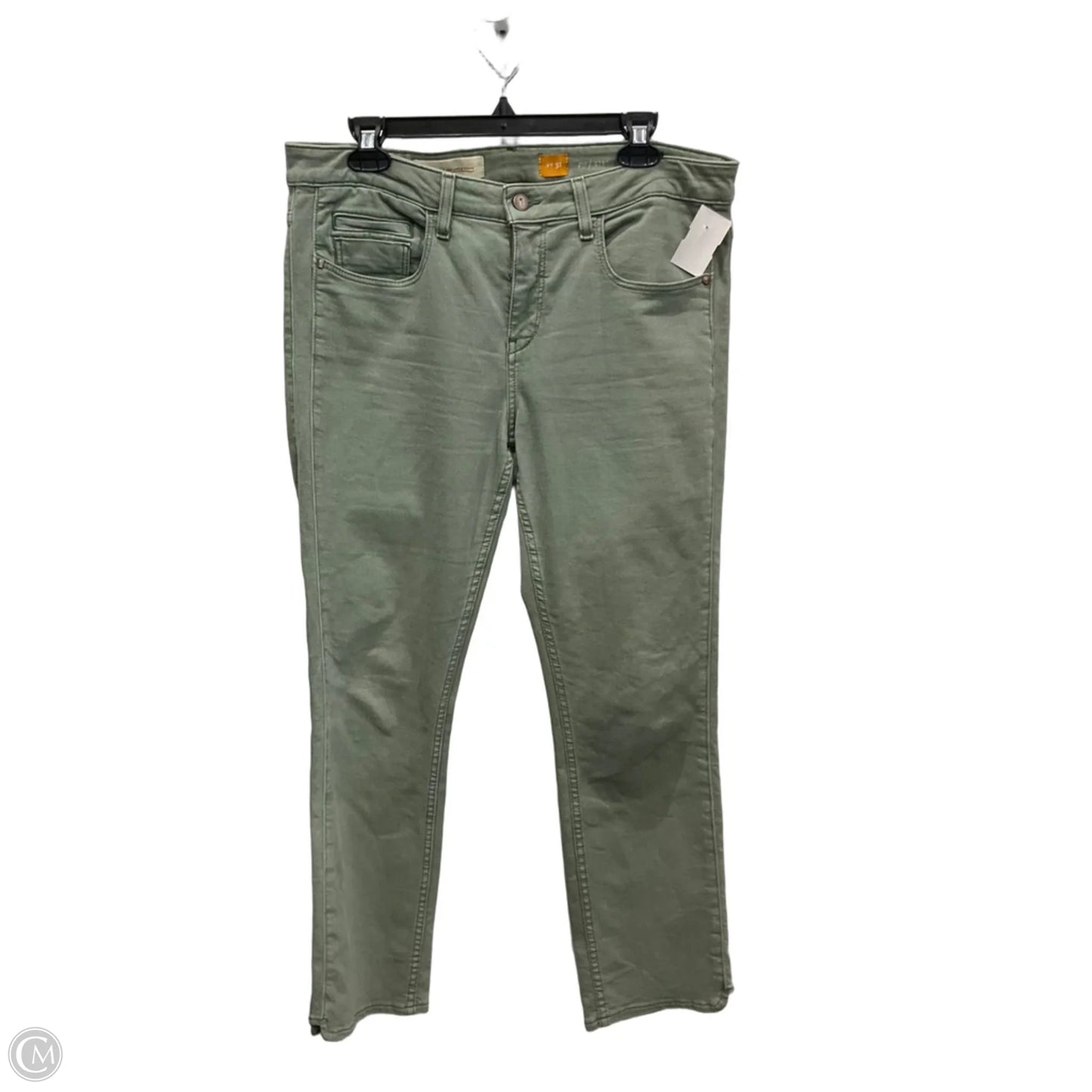 Jeans Straight By Pilcro In Green Denim, Size: 12