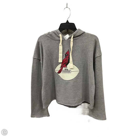 Sweatshirt Hoodie By Nfl In Grey, Size: S