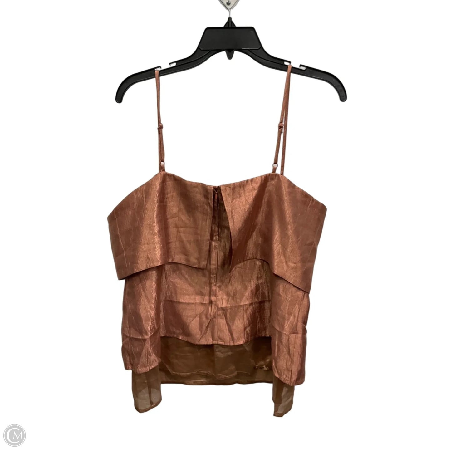Top Sleeveless By Blue Tassel In Gold, Size: M