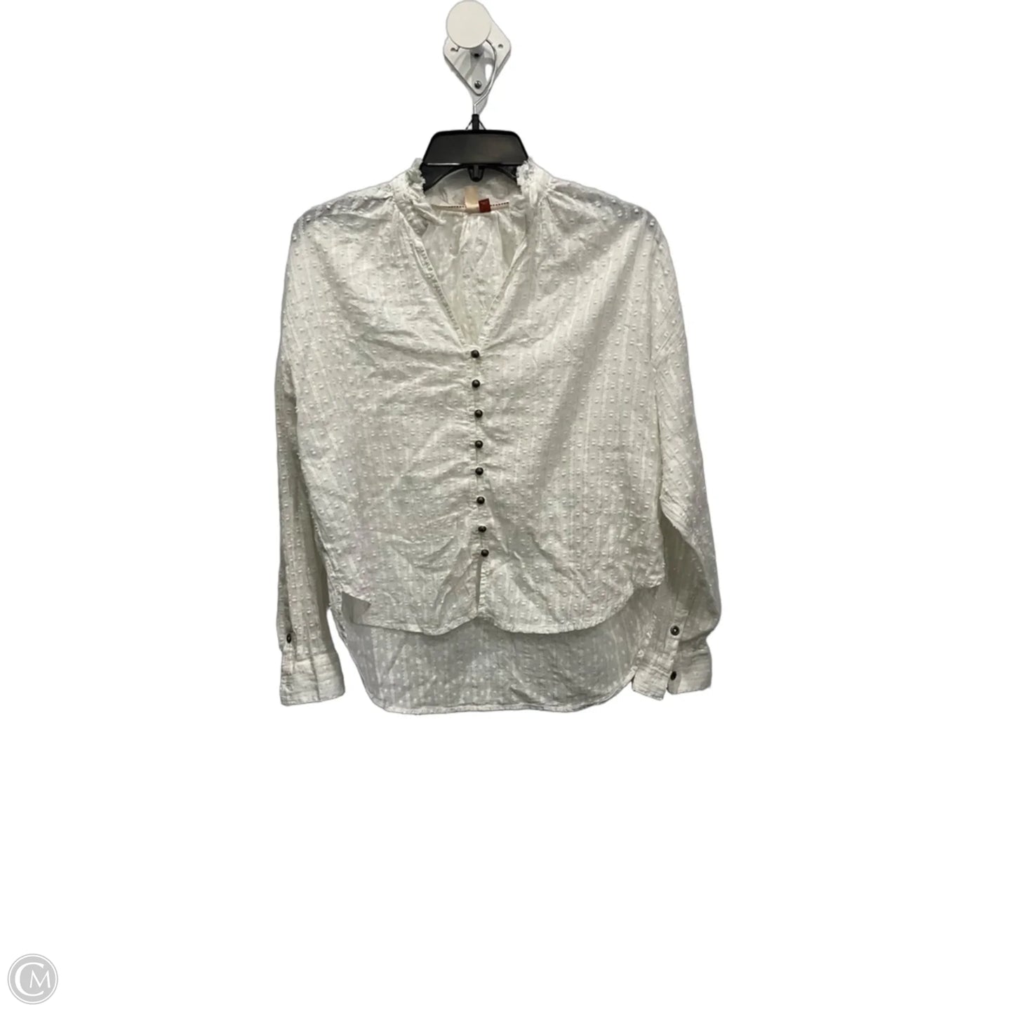 Top Long Sleeve By Pilcro In White, Size: S