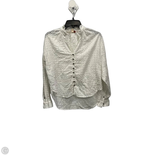 Top Long Sleeve By Pilcro In White, Size: S