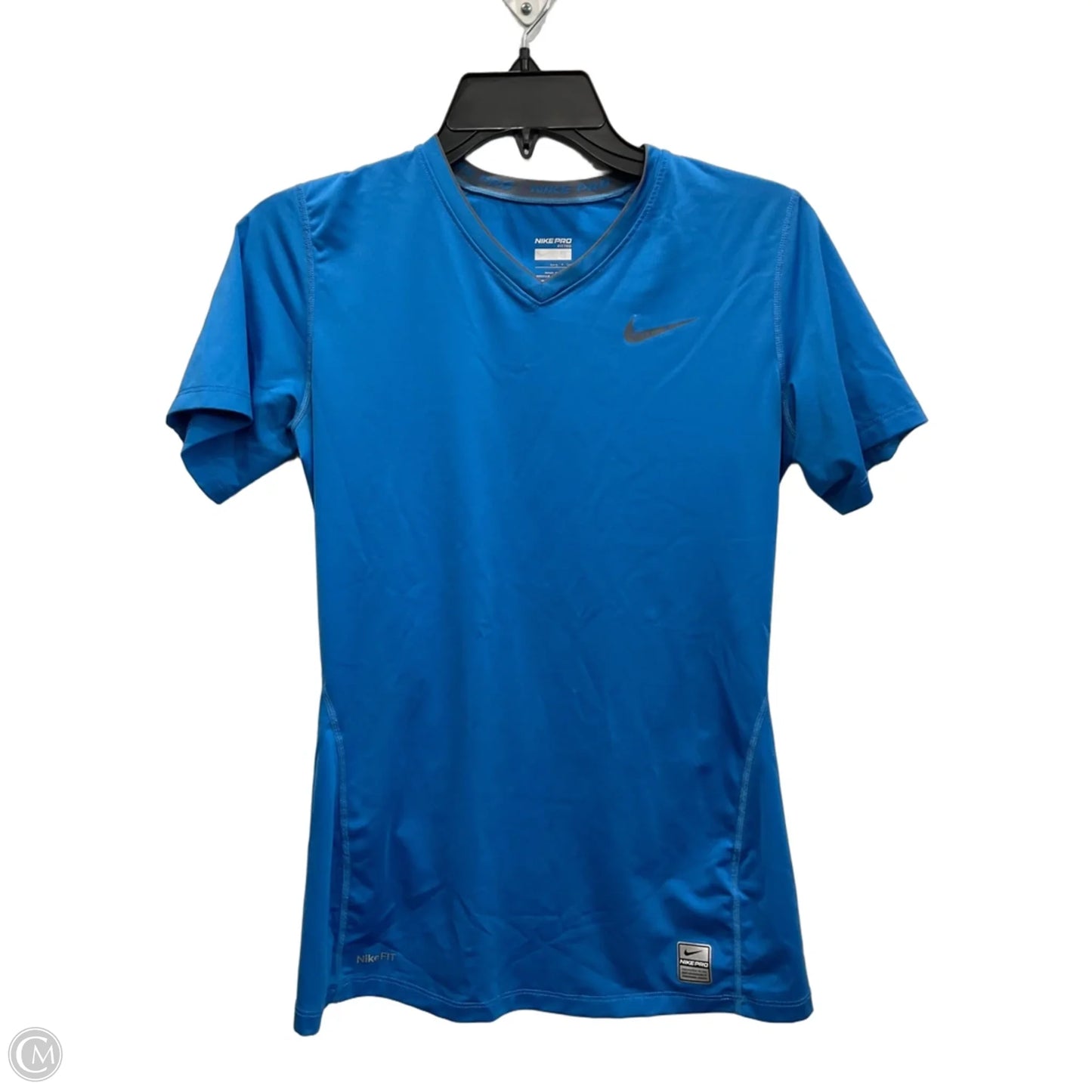 Athletic Top Short Sleeve By Nike Apparel In Blue, Size: S