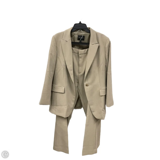 Pants Suit 2pc By Banana Republic In Tan, Size: 16