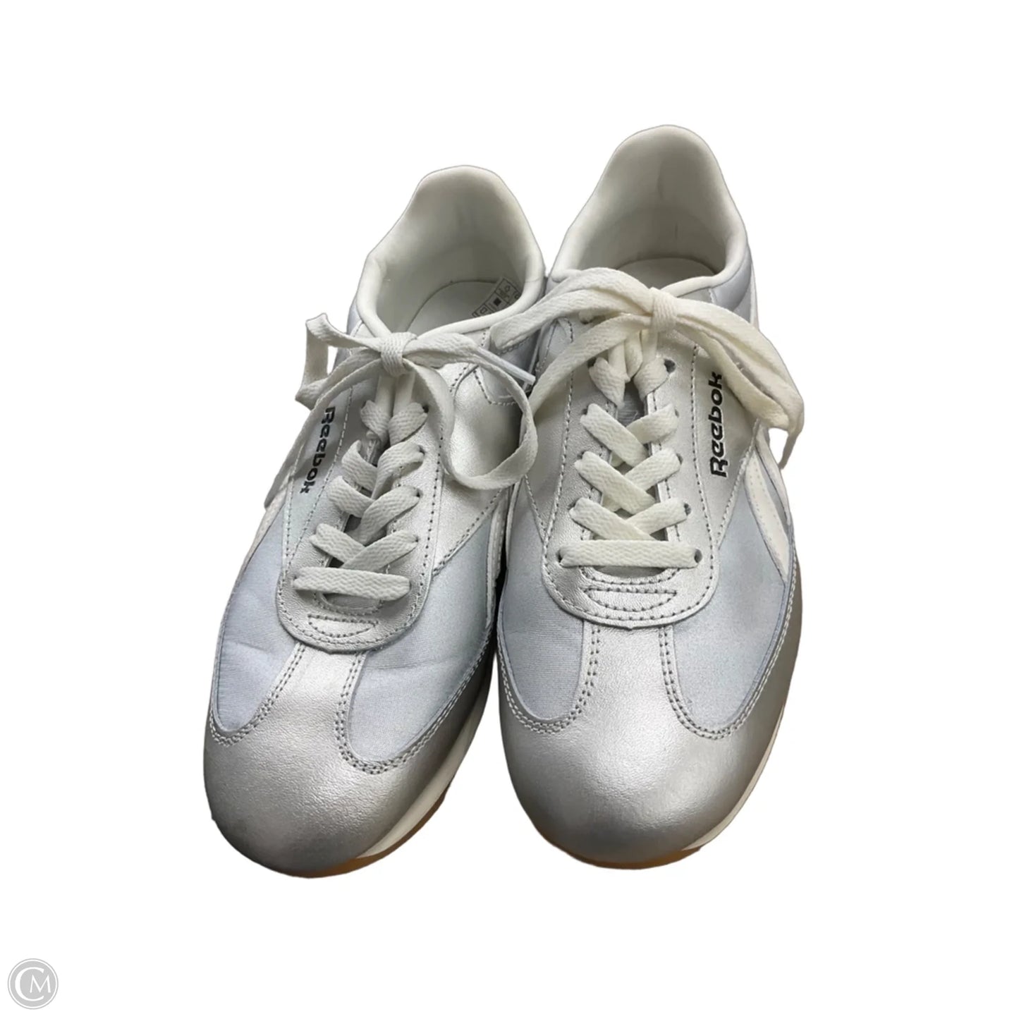 Shoes Athletic By Reebok In Silver, Size: 9