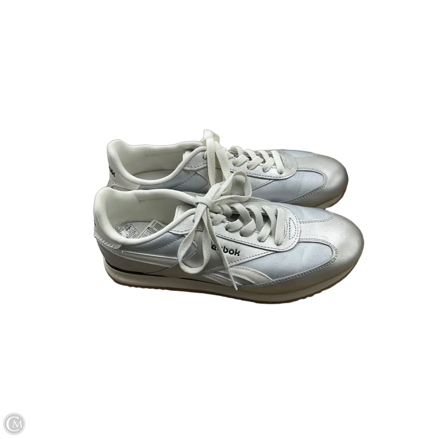 Shoes Athletic By Reebok In Silver, Size: 9