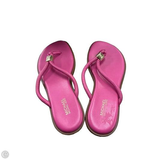 Sandals Flats By Michael By Michael Kors In Pink, Size: 6.5