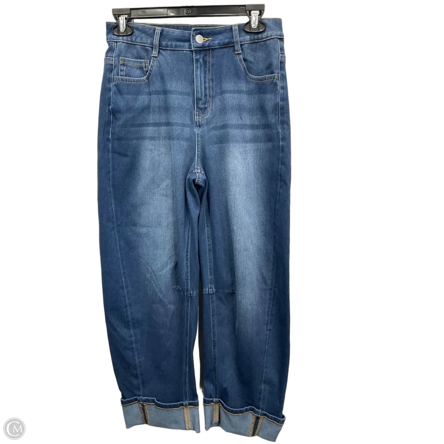 Jeans Wide Leg By Halara In Blue Denim, Size: Xs