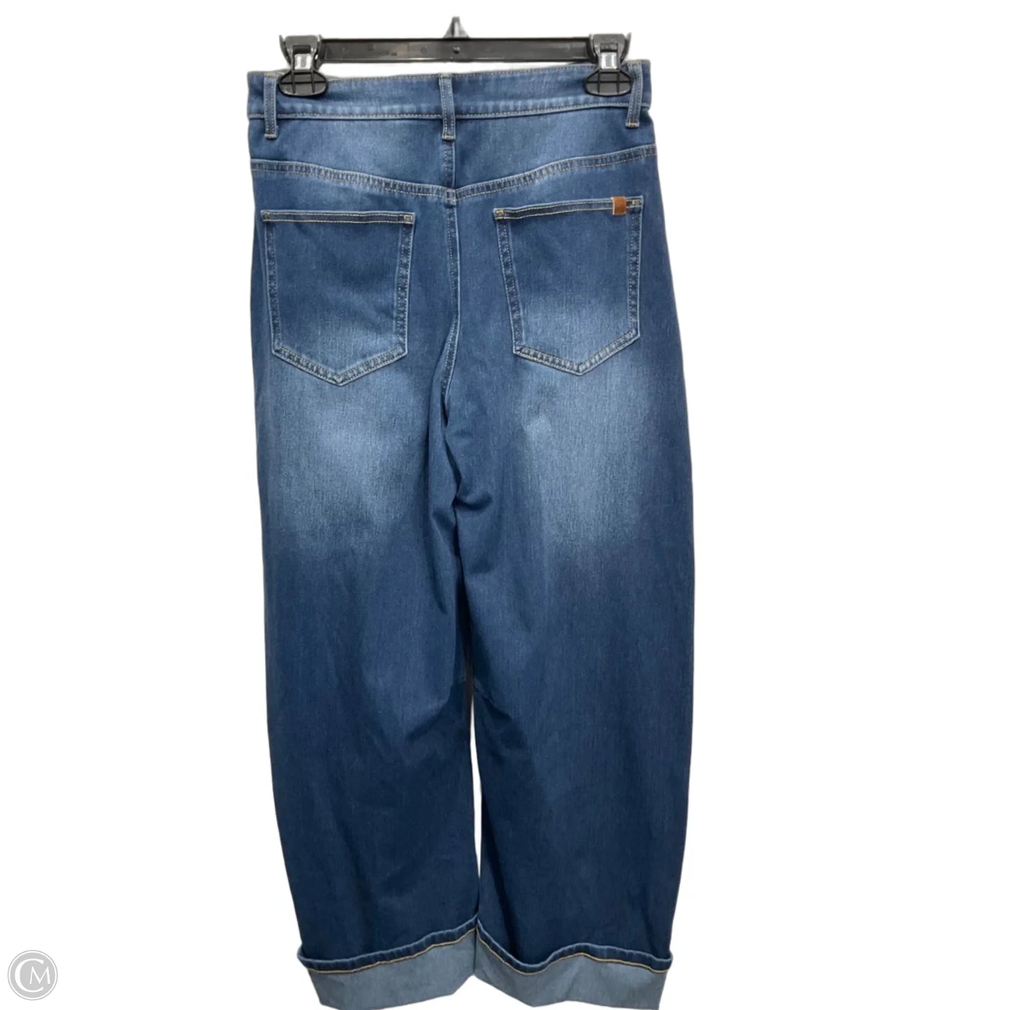 Jeans Wide Leg By Halara In Blue Denim, Size: Xs