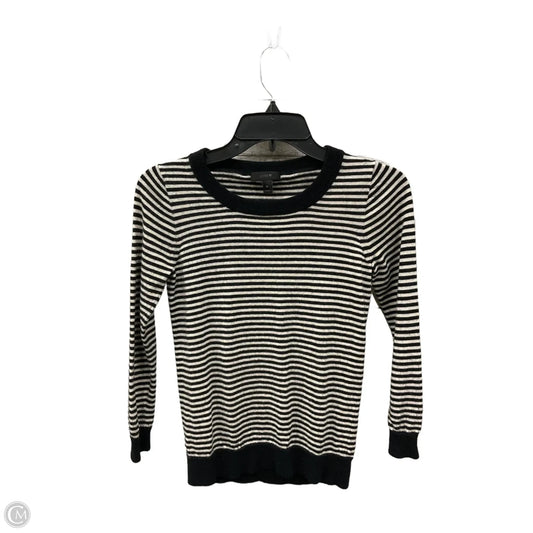 Top Long Sleeve By J. Crew In Striped Pattern, Size: Xs