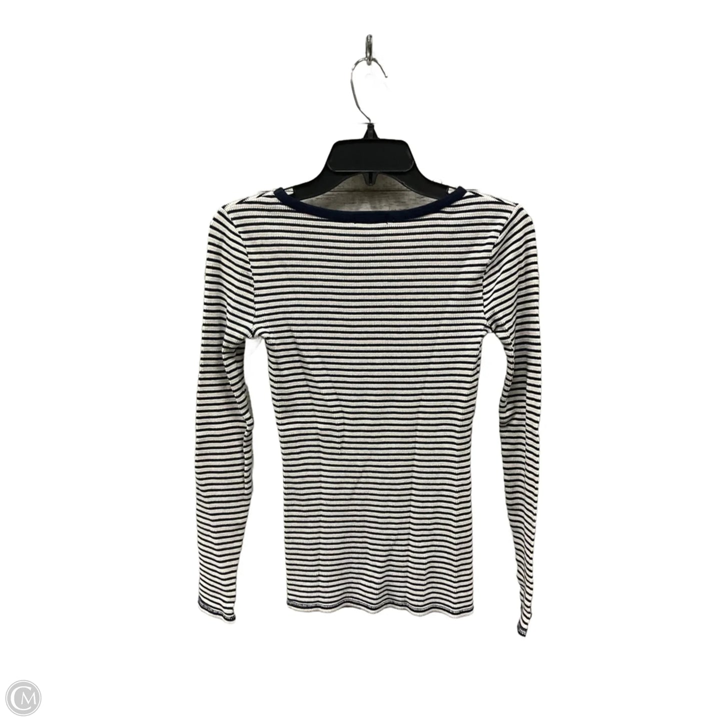 Top Long Sleeve Basic By J. Crew In Striped Pattern, Size: Xs