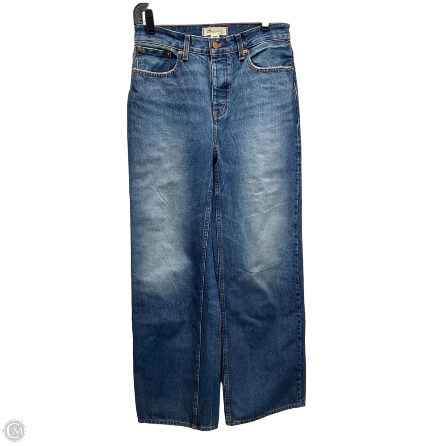 Jeans Straight By Madewell In Blue Denim, Size: 2