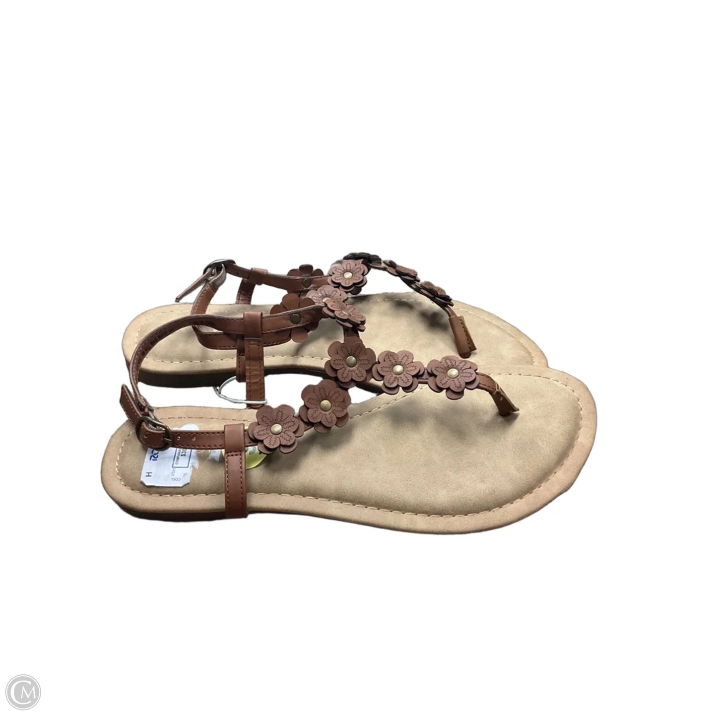 Sandals Flats By Andiano In Brown, Size: 9.5