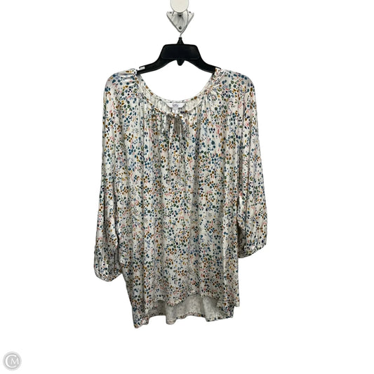 Top 3/4 Sleeve By Croft And Barrow In White, Size: 3x