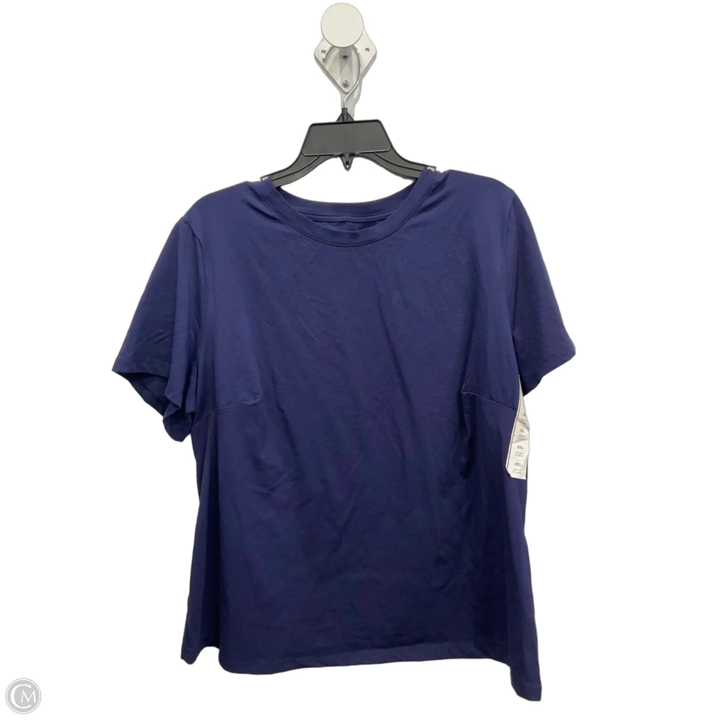 Top Short Sleeve Basic By A New Day In Navy, Size: Xxl