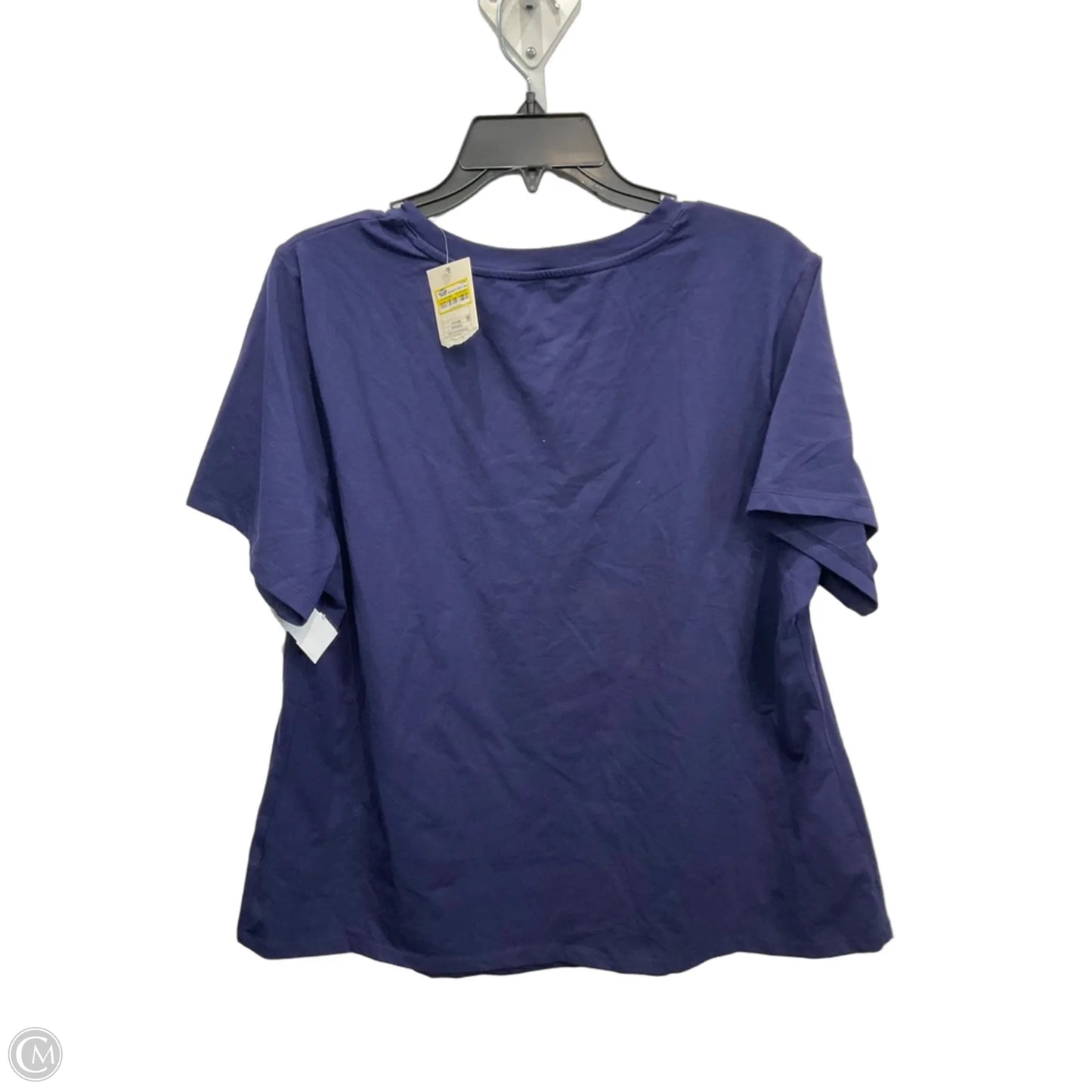 Top Short Sleeve Basic By A New Day In Navy, Size: Xxl