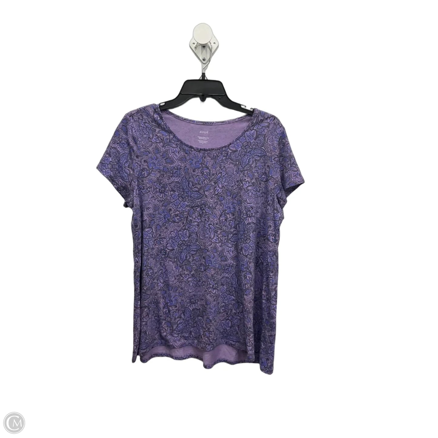 Top Short Sleeve By J. Jill In Purple, Size: M