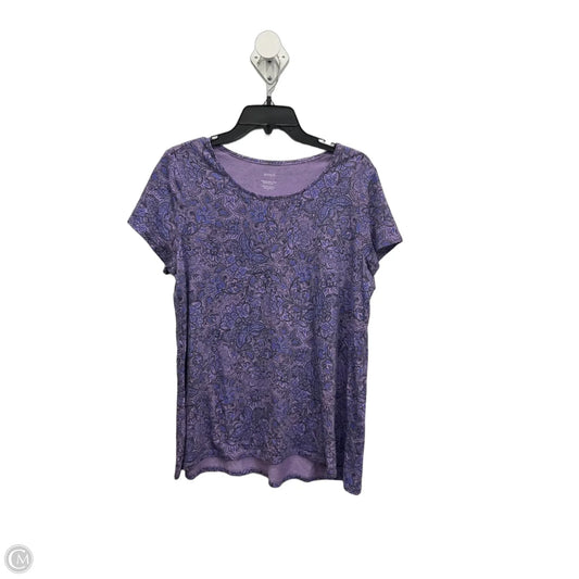 Top Short Sleeve By J. Jill In Purple, Size: M