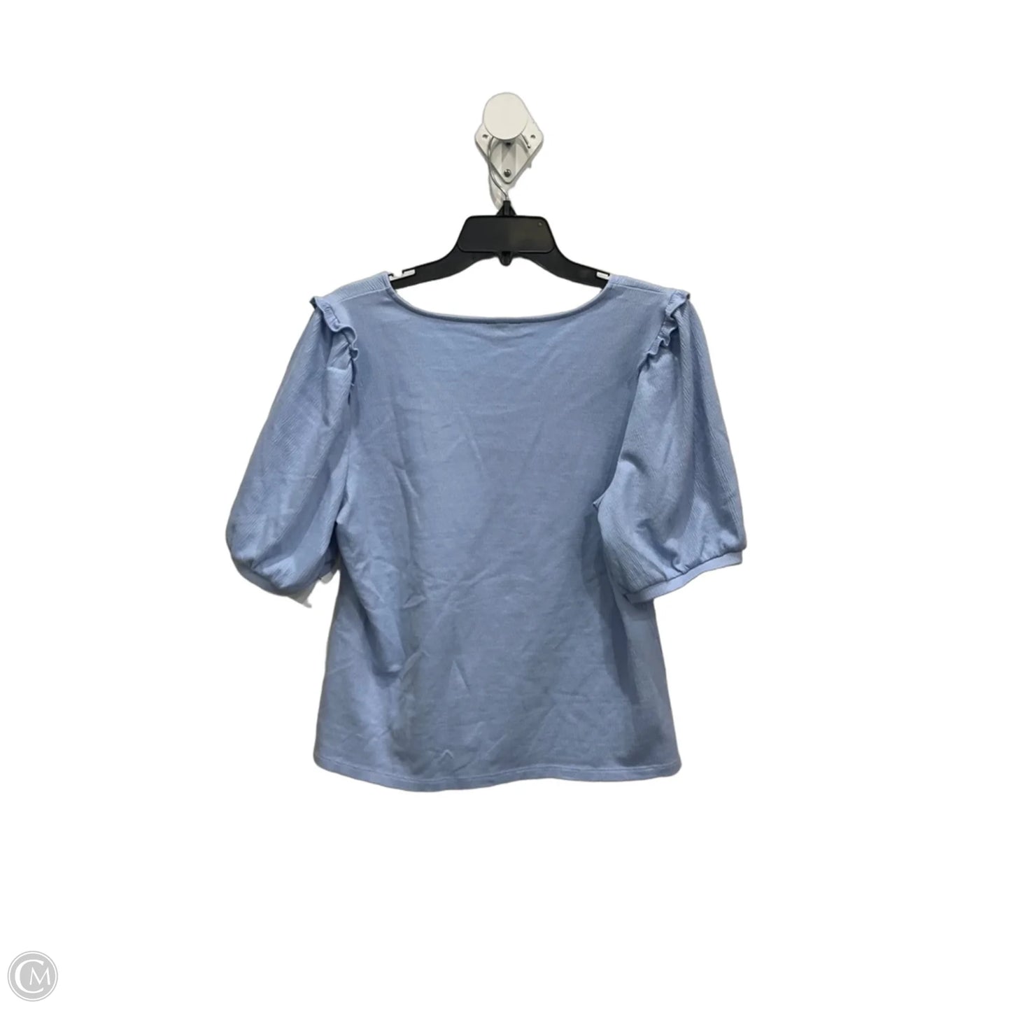 Top Short Sleeve By Talbots In Blue, Size: L