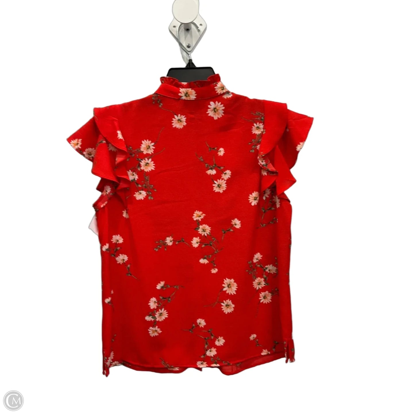 Top Short Sleeve By Cece In Orange, Size: S