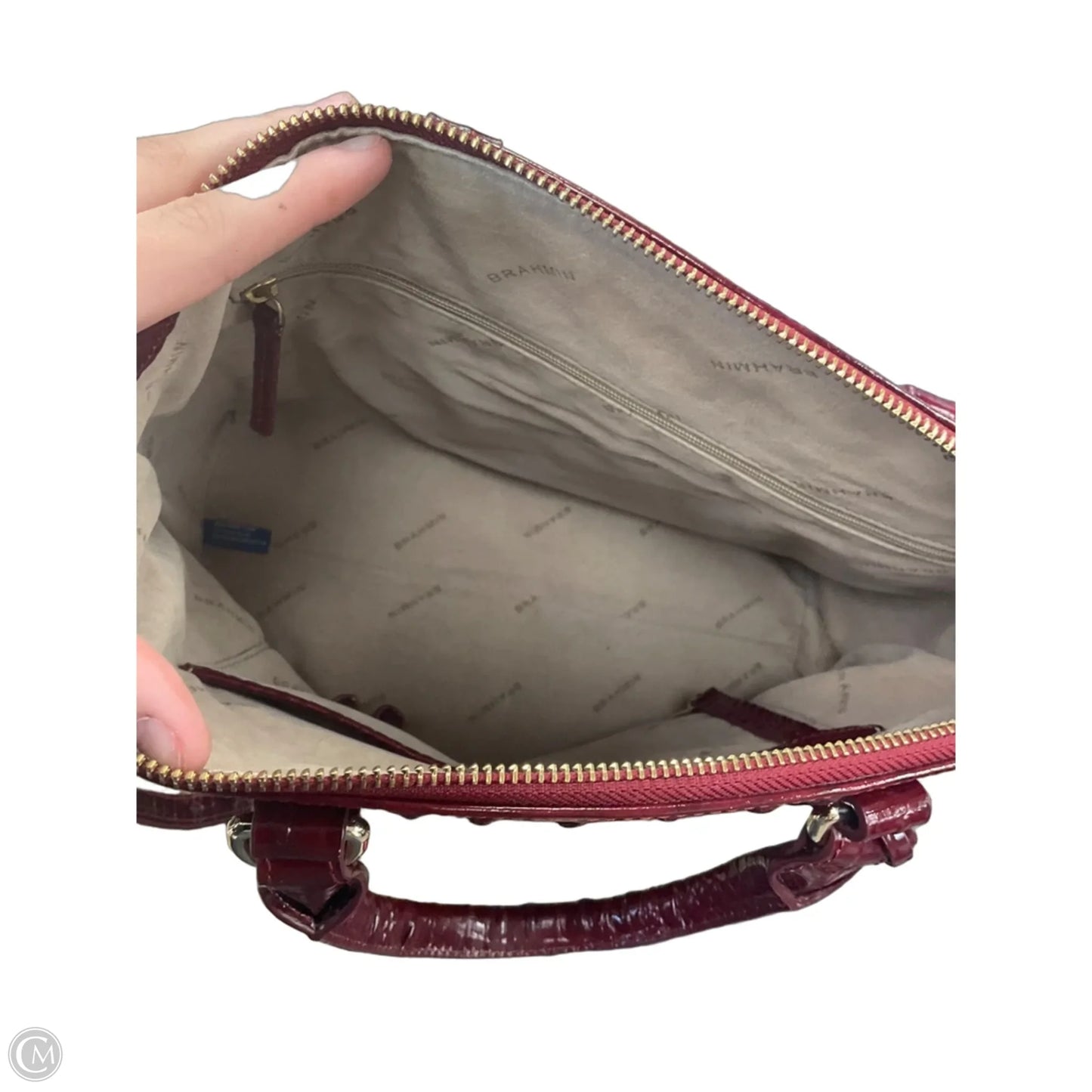 Handbag Designer By Brahmin, Size: Medium