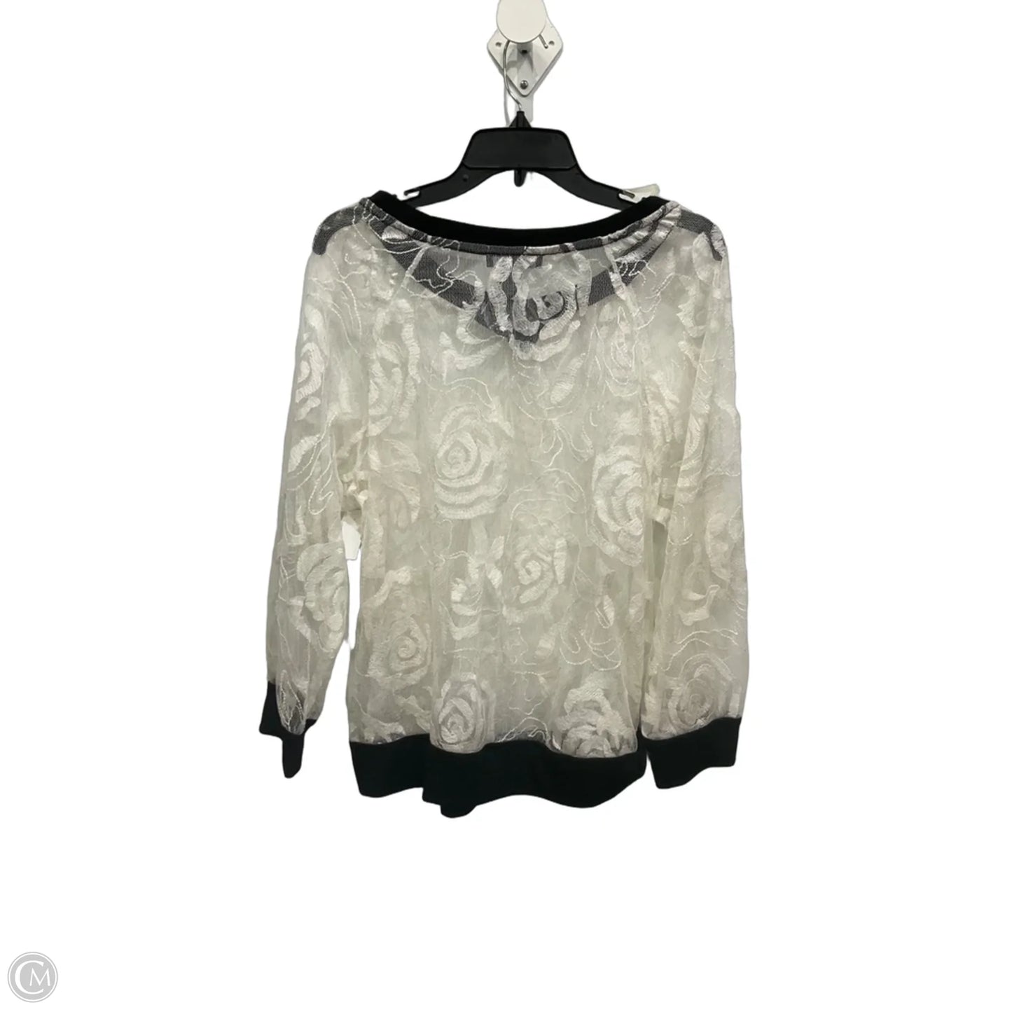 Top Long Sleeve By Ashley Stewart In White, Size: Xl