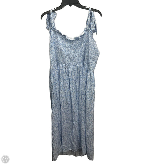 Dress Casual Maxi By Clothes Mentor In Blue, Size: Xxl