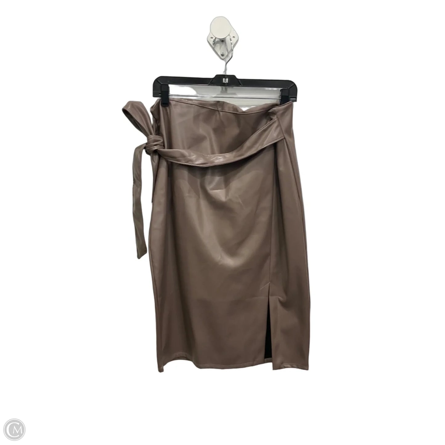 Skirt Midi By Fashion Nova In Brown, Size: 2x