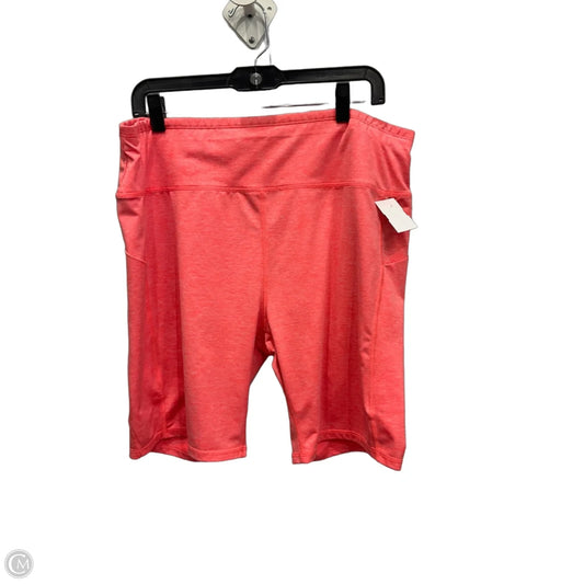 Athletic Shorts By Clothes Mentor In Orange, Size: 3x