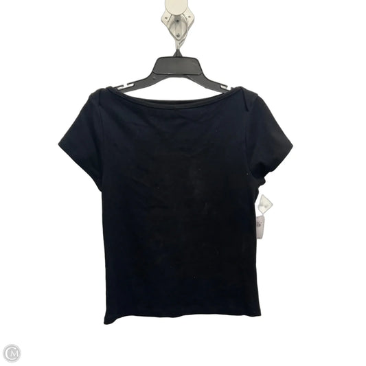 Top Short Sleeve Basic By Old Navy In Black, Size: L