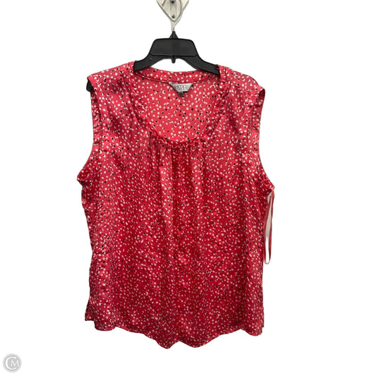 Top Sleeveless By Kasper In Pink, Size: 3x