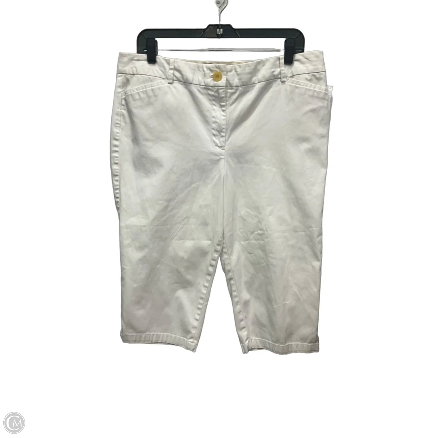 Capris By Talbots In White, Size: 14