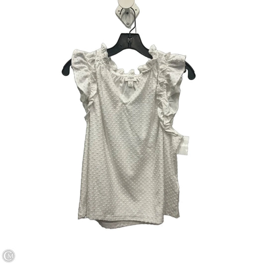 Top Sleeveless By J. Crew In White, Size: L