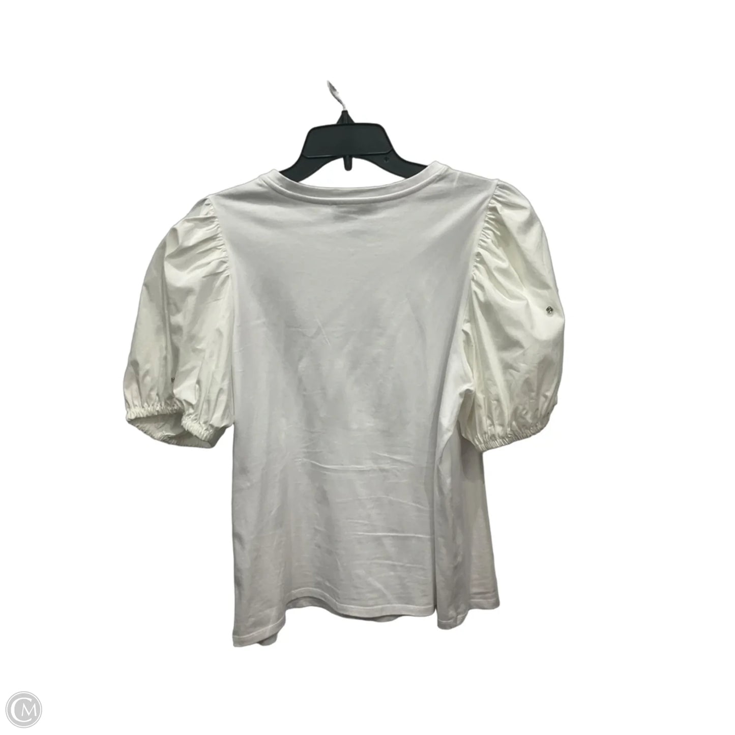 Top Short Sleeve By Cece In White, Size: L