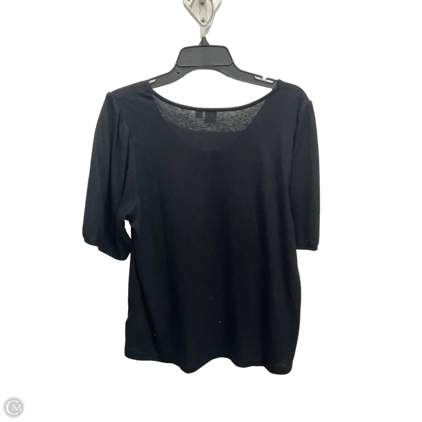Top Short Sleeve Basic By Gap In Black, Size: M
